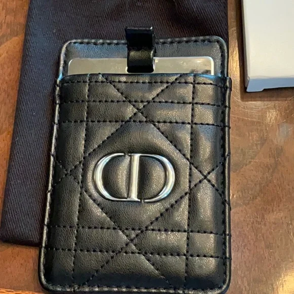 Dior Quilted Phone Mirror and Quilted Pouch New